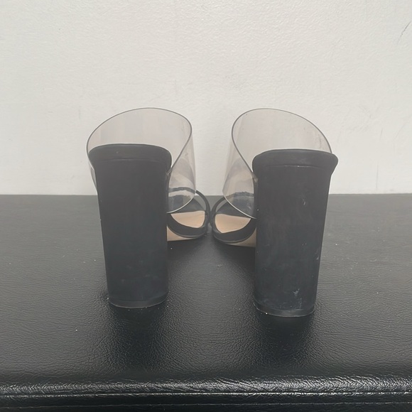 Black and transparent heel sandal - Picture 3 of 3